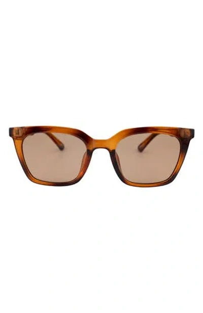 Otra Bree 54mm Square Sunglasses In Brown