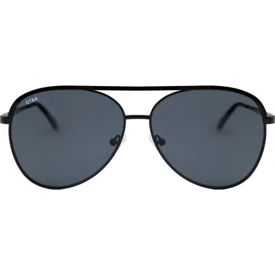 Otra Charlie 56mm Aviator Sunglasses In Black