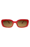 Otra Daisy 43mm Square Sunglasses In Red