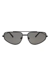 Otra Eyewear Christine 137mm Aviator Sunglasses In Black