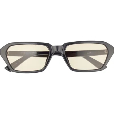 Otra Izzy Rectangular Sunglasses In Black/ Olive