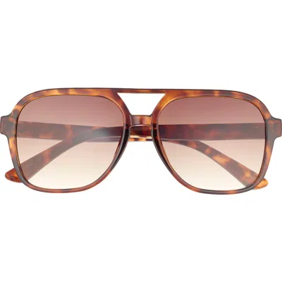 Otra Kori Aviator Sunglasses In Tort/ Brown