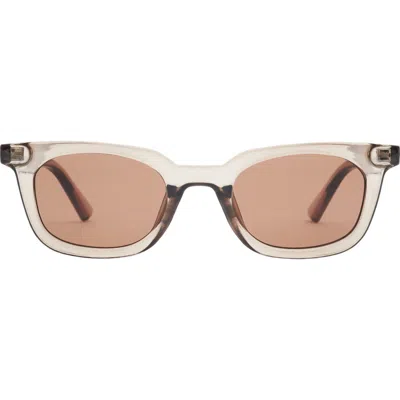 Otra Nia Square Sunglasses In Olive/ Brown