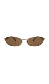 Otra Papillon Sunglasses In Metallic Gold