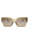 Otra Pipa 54mm Square Sunglasses In Brown