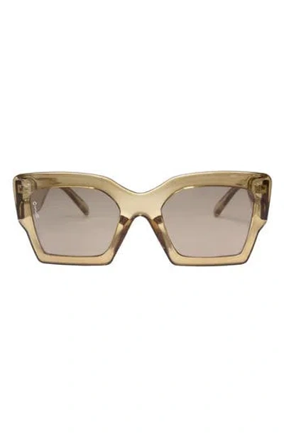 Otra Pipa 54mm Square Sunglasses In Brown