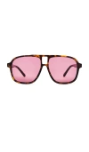 Otra Quinn Sunglasses In Tortoiseshell & Pink