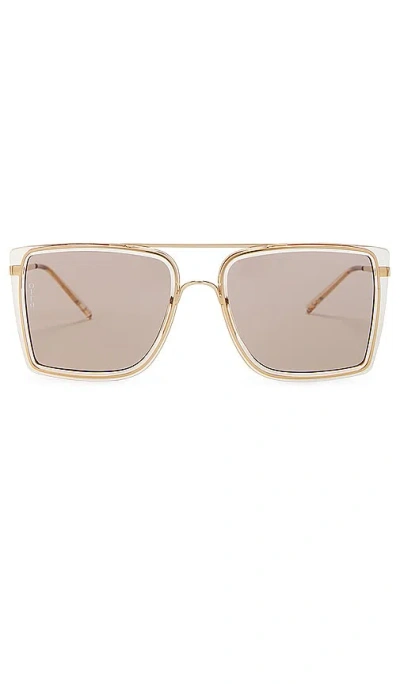 Otra Velda Sunglasses In Transparent Coffee