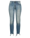 Otra Vez Woman Jeans Blue Size 28 Cotton, Elastomultiester, Elastane In Blue