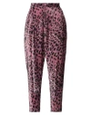 Otra Vez Woman Pants Mauve Size 6 Viscose, Silk In Purple