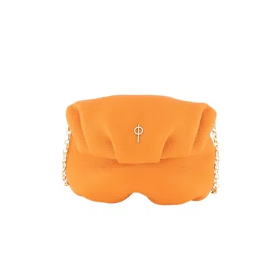 Otrera Women's Baby Leda Orange - Leather Cossbody