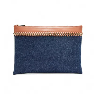 Otrera Women's Blue Chain Cltuch Jean