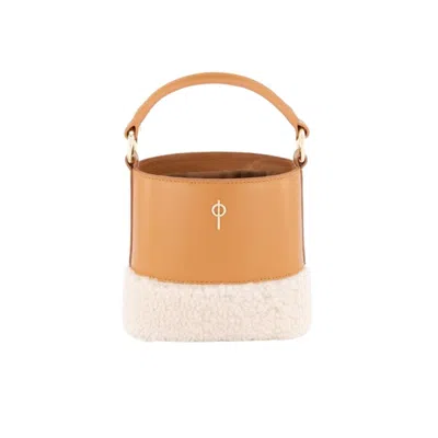 Otrera Women's Brown Fluffy Noa Crossbody - Tan