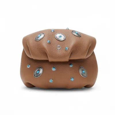Otrera Women's Brown Mini Studded Leda Tan