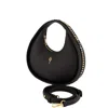 Otrera Women's Cylinder Crossbody Leather Bag - Black In Black