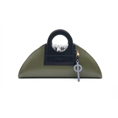 Otrera Women's Green Mini Taco Leather Khaki