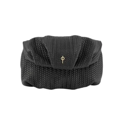 Otrera Women's Leda Braid Black /leather Clucth