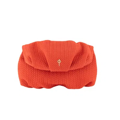 Otrera Women's Orange Leda Braid Red / Leather Clucth