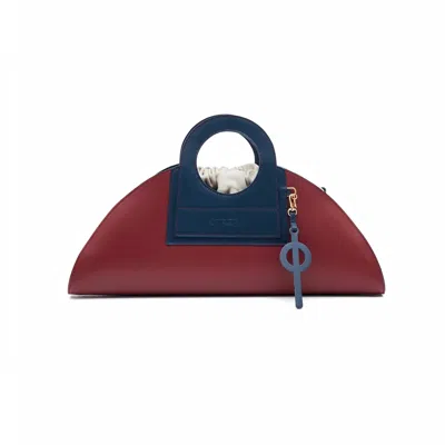 Otrera Women's Red Mini Taco Leather Burgundy