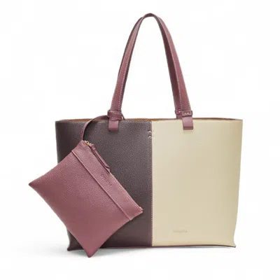 Otrera Women's White / Red Hebe Bag Burgundy-beige In Multi