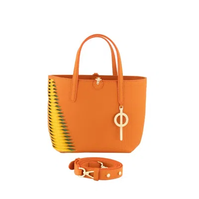 Otrera Women's Yellow / Orange  Mini Tote Bag Orange