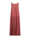 Otro Amor Woman Maxi Dress Rust Size S Viscose, Polyester In Red