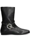 Ottange Boot Low Heels Ankle Boots In Black