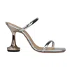 Ottange Lotus Heel Shoe In Silver In Argento
