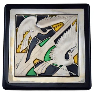 Pre-owned Ottaviani Italian New Old Stock 1980s Decorative / Jewelry Silver Art Nouveau Box