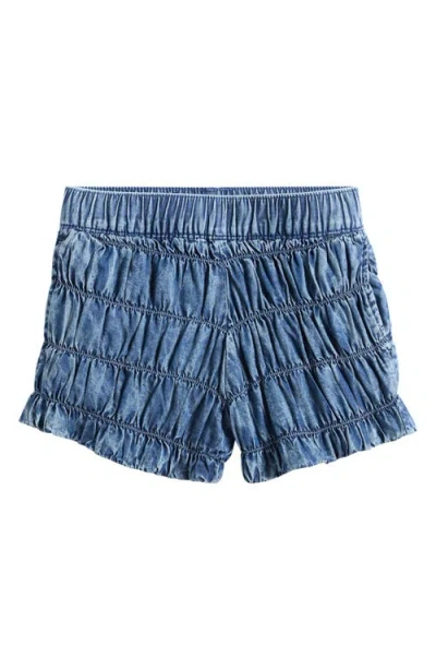 Otter Avenue Babies'  Kids' Smocked Chambray Shorts In Blue