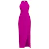 Otthie Women's Pink / Purple Cocktail Draped Dress Fuchsia In Pink/purple