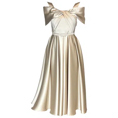 Otthie Women's Taffeta Cocktail Dress Gold