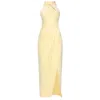 Otthie Women's Yellow / Orange Cocktail Draped Dress Yellow In Yellow/orange