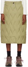 Otti Khaki Drawstring Midi Skirt In 21708278 Boa