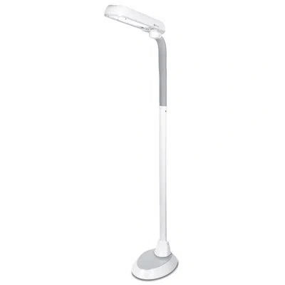 Ottlite 24 Watt Floor Lamp With Flexible Neck In White