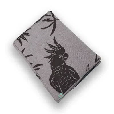Otto & Spike Brown / Neutrals Lightweight Wool Blankets - Hello Cocky - Hickory Brown - Small