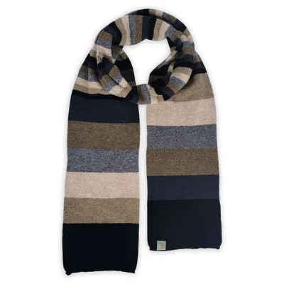 Otto & Spike Men's Black / Grey / Brown Scarves - Number One - Black, College Grey In Multi