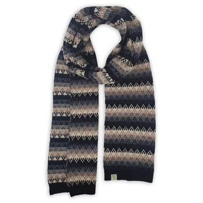 Otto & Spike Men's Black / Neutrals Scarves - Plummet - Black