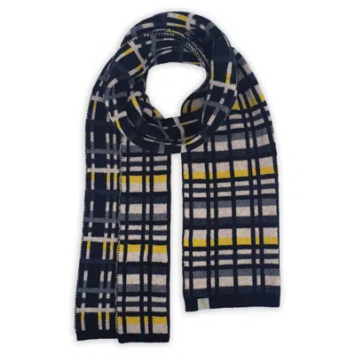 Otto & Spike Men's Black / Yellow / Orange Scarves - Plaid Up - Black In Multi