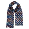 Otto & Spike Men's Blue / Brown / Neutrals Scarves - Threaded - Indigo Blue, Bronze Brown In Multi