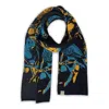 Otto & Spike Men's Blue / Yellow / Orange Scarves - Budgie - Azure Blue, Mustard Yellow In Multi