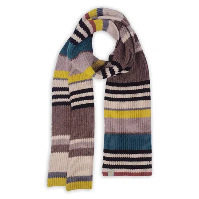 Otto & Spike Men's Blue / Yellow / Orange Scarves - Luscious - Oxblood Red In Multi