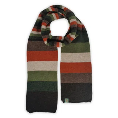 Otto & Spike Men's Brown / Green / Yellow Scarves - Number One - Acorn, Tobacco Brown In Multi