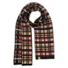 Otto & Spike Men's Brown / Yellow / Orange Scarves - Plaid Up - Ristretto Brown In Multi