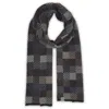 Otto & Spike Men's Neutrals / Black Scarves - Patch - Black, Wheat Brown In Black