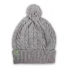 Otto & Spike Women's Beanies - Cable - Lt Grey Marle In Gray