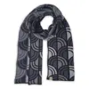 Otto & Spike Women's Black / Grey Scarves - Window - Lt Grey, Charcoal Grey In Multi