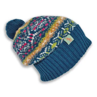 Otto & Spike Women's Blue Beanies - Irish Twist - Apple Crisp