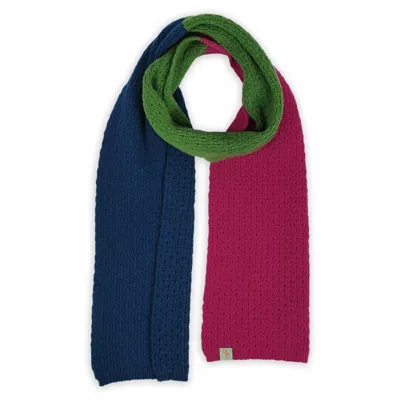 Otto & Spike Women's Blue / Green / Pink Scarves - Ostrich - Grenadine Pink In Multi