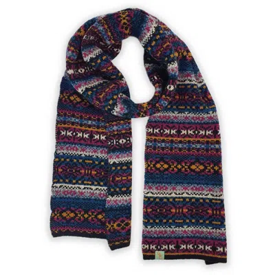 Otto & Spike Women's Blue / Pink / Purple Scarves - Irish Twist - Cloudy In Multi